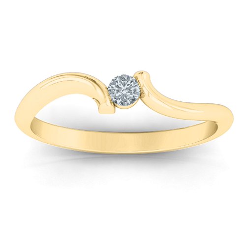 For Always Ring – 10K Yellow Gold with Cubic Zirconia