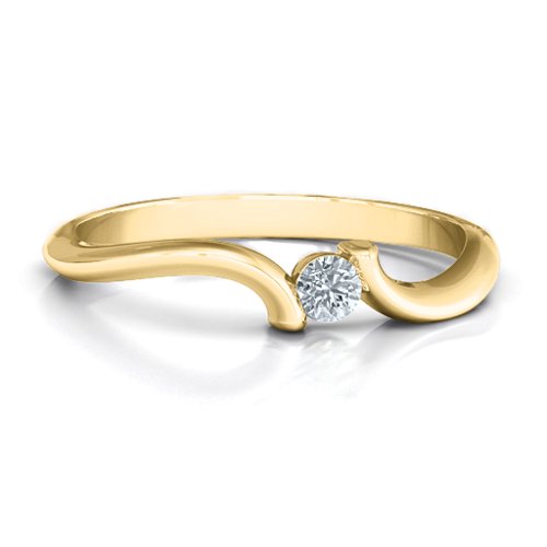 For Always Ring – 10K Yellow Gold with Cubic Zirconia