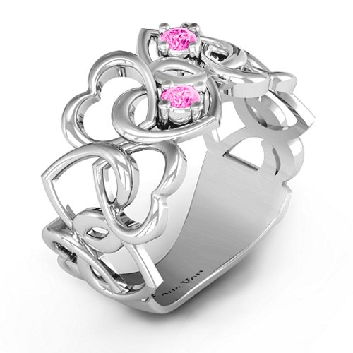 Your Heart and Mine Ring – Sterling Silver with Pink Tourmaline
