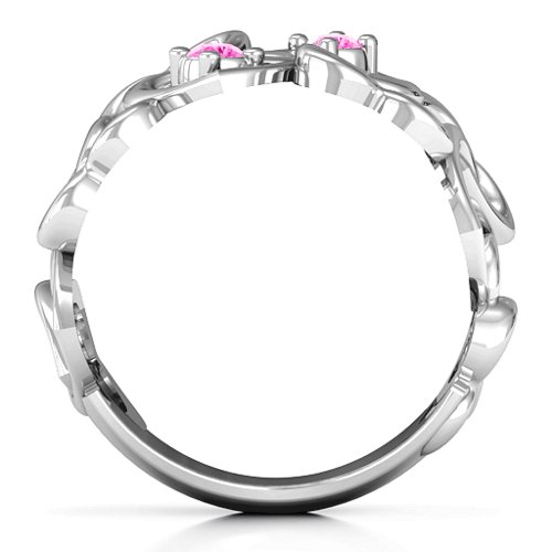 Your Heart and Mine Ring – Sterling Silver with Pink Tourmaline