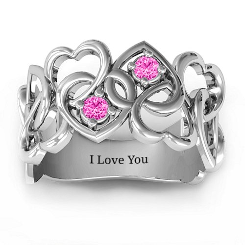 Your Heart and Mine Ring – Sterling Silver with Pink Tourmaline