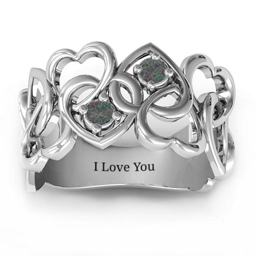 Your Heart and Mine Ring – Sterling Silver with Alexandrite
