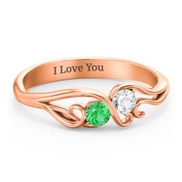 Swirl of Style Birthstone Ring