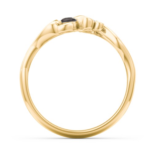 Swirl of Style Birthstone Ring