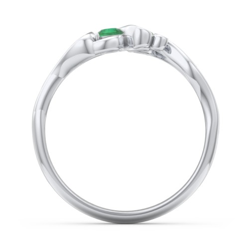 Swirl of Style Birthstone Ring