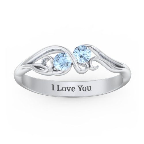 Swirl of Style Birthstone Ring