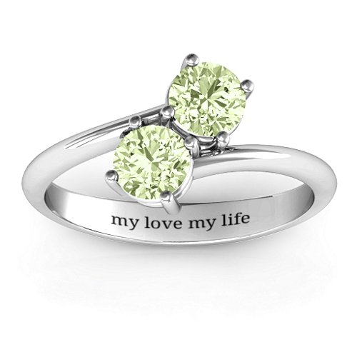 Destined For Love Double Gemstone Ring