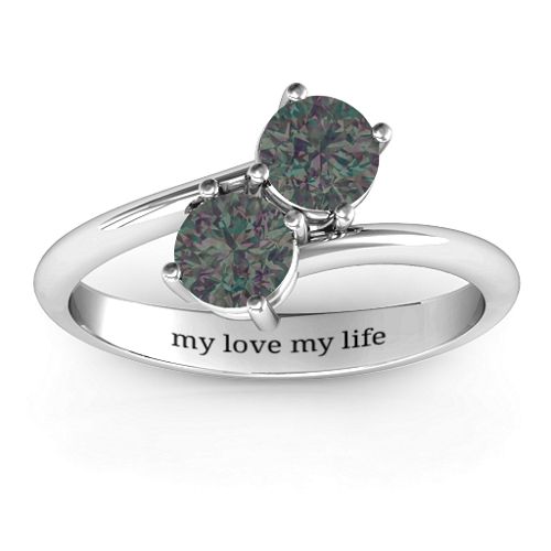 Destined For Love Double Gemstone Ring