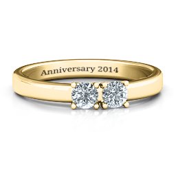 Meet In The Middle Two Stone Ring