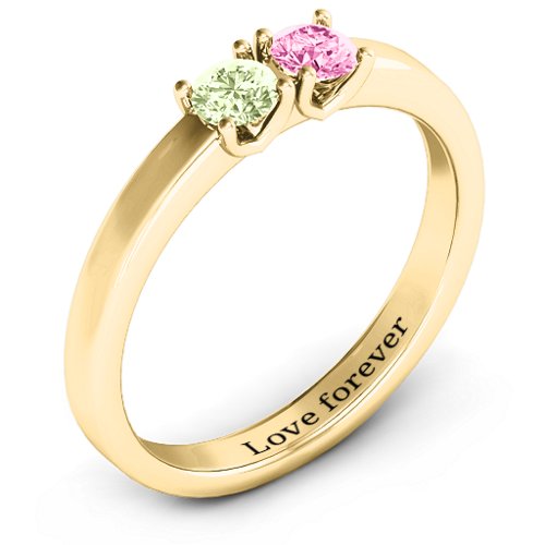 Meet In The Middle Two Stone Ring