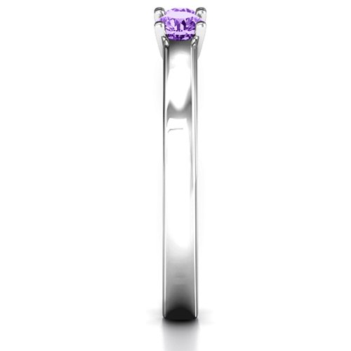 Meet In The Middle Two Stone Ring – Sterling Silver with Amethyst