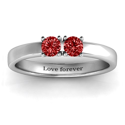 Meet In The Middle Two Stone Ring