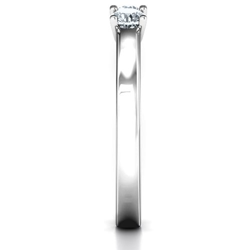 Meet In The Middle Two Stone Ring – Sterling Silver with Diamond