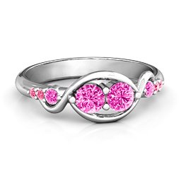 Classic Curves Two-Stone Ring