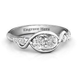 Classic Curves Two-Stone Ring