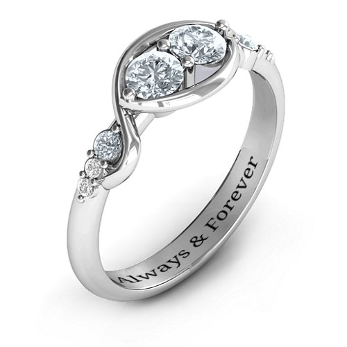 Classic Curves Two-Stone Ring