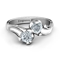 Two Stone Sparkle Ring