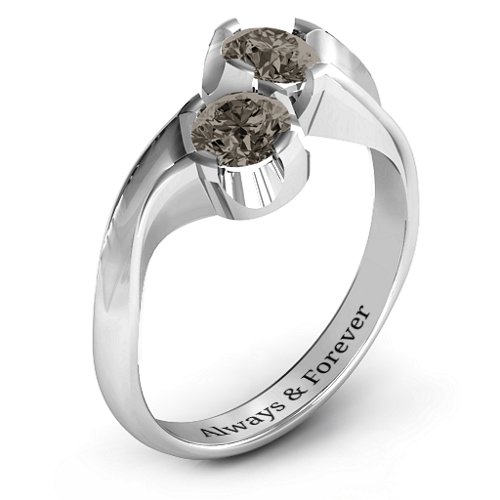 Two Stone Sparkle Ring