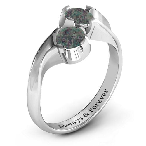 Two Stone Sparkle Ring