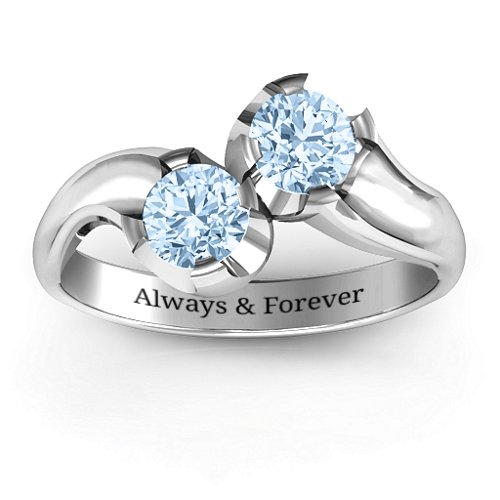 Two Stone Sparkle Ring