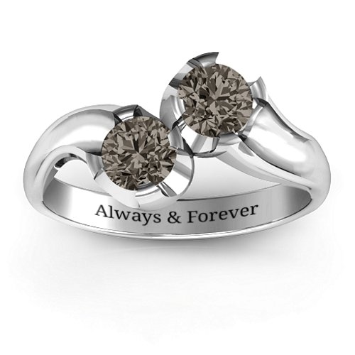Two Stone Sparkle Ring
