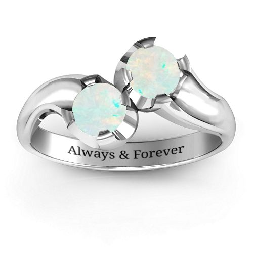 Two Stone Sparkle Ring
