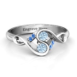 Element of Infinity Two Stone Ring