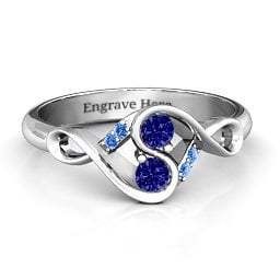 Element of Infinity Two Stone Ring