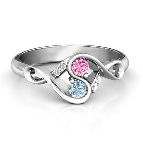 Element of Infinity Two Stone Ring