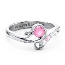 Family Flair Ring With 2-6 Birthstones