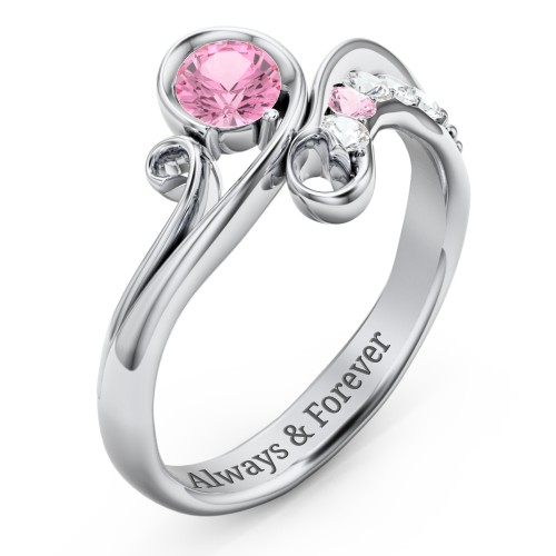 Family Flair Ring With 2-6 Birthstones