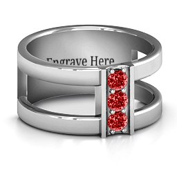 Layers Of Love Ring in 925 Sterling Silver