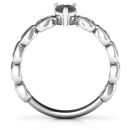 Enchanting Love Promise Ring – Sterling Silver with Alexandrite