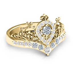 Queen Of My Heart Tiara Ring