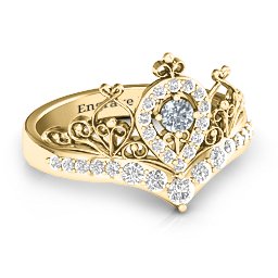 Queen Of My Heart Tiara Ring