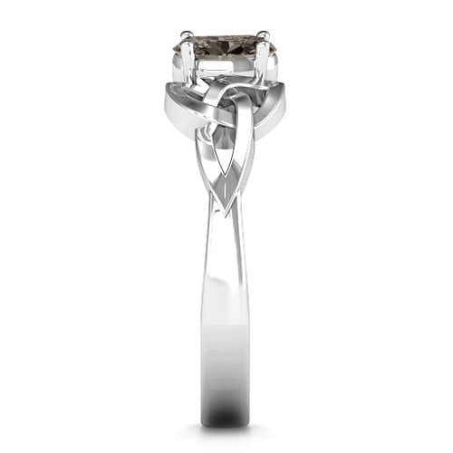 Trinity Knot Oval Gemstone Ring