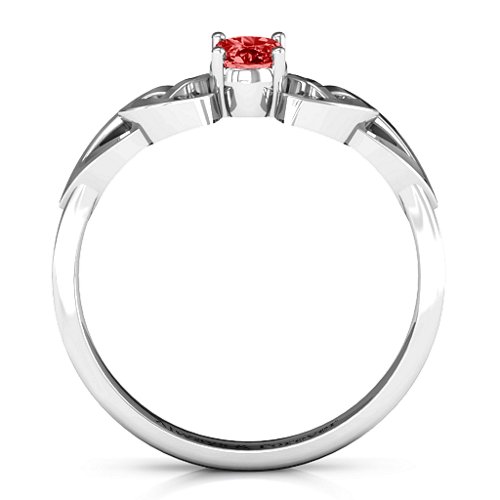 Trinity Knot Oval Gemstone Ring