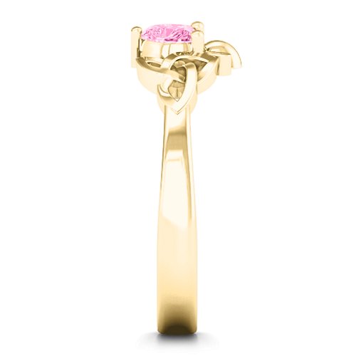 Trinity Knot Heart Crown Ring