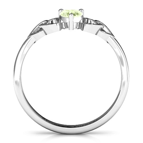 Trinity Knot Heart Crown Ring