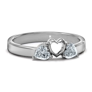 Sparkling Sweethearts Two-Stone Ring
