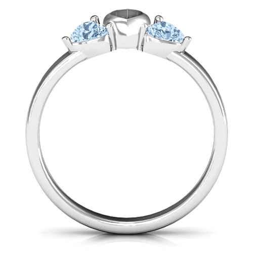 Sparkling Sweethearts Two-Stone Ring