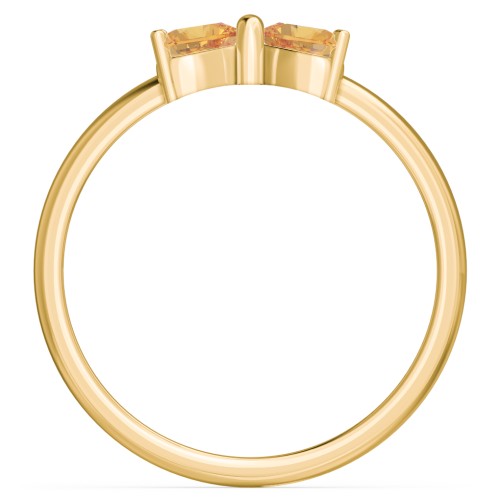 Adorable Bow Ring – 18K Gold Plated Silver with Citrine