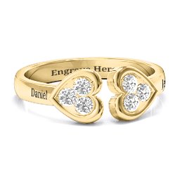Heart To Heart Wraparound Ring