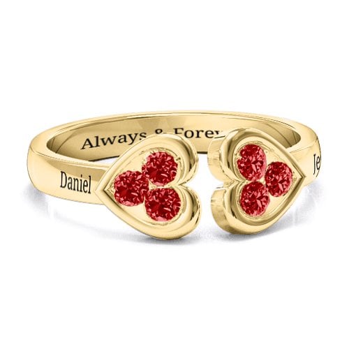 Heart To Heart Wraparound Ring