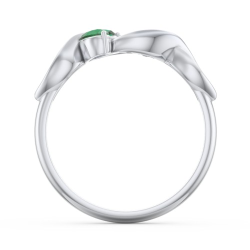 Heavenly Hearts Ring with Heart Birthstones
