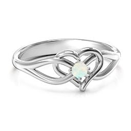 Everlasting Elegance Interwoven Heart Ring