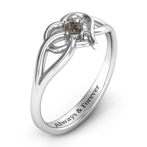 Everlasting Elegance Interwoven Heart Ring