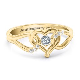 You Have My Heart Ring with Accents