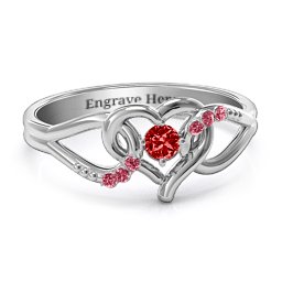 You Have My Heart Ring with Accents in 925 Sterling Silver
