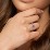 Infinity and Heart Birthstone Ring with Accents – Sterling Silver with Blue Sapphire and White Premium Zirconia